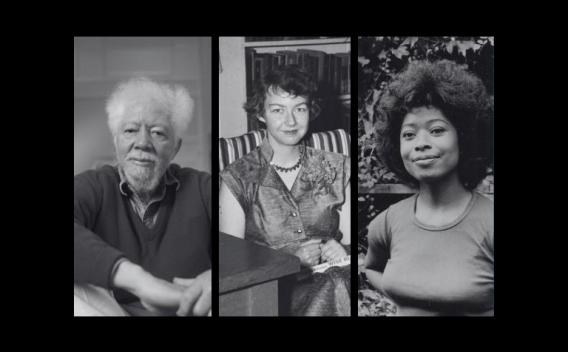 Portraits of Benny Andrews, Flannery O'Connor, and Alice Walker