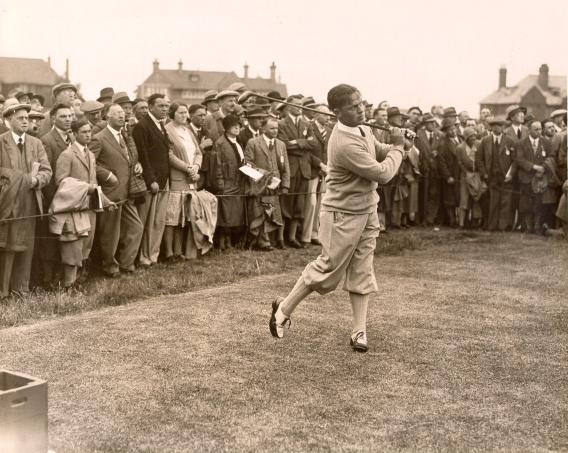 Bobby Jones at the Open Championship, Royal Liverpool Golf Club, Hoylake, 1930 | Reproduced by permission from Press Association Images