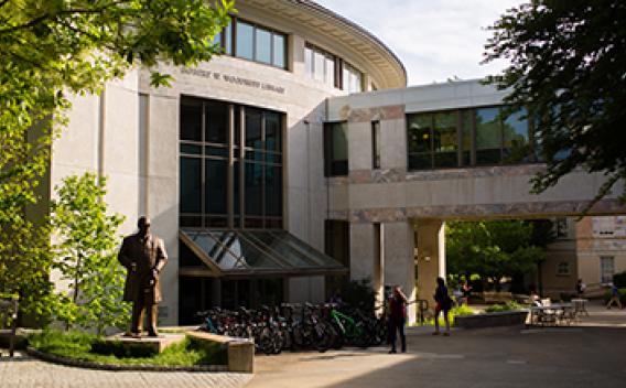 Exterior of the Woodruff Library Building