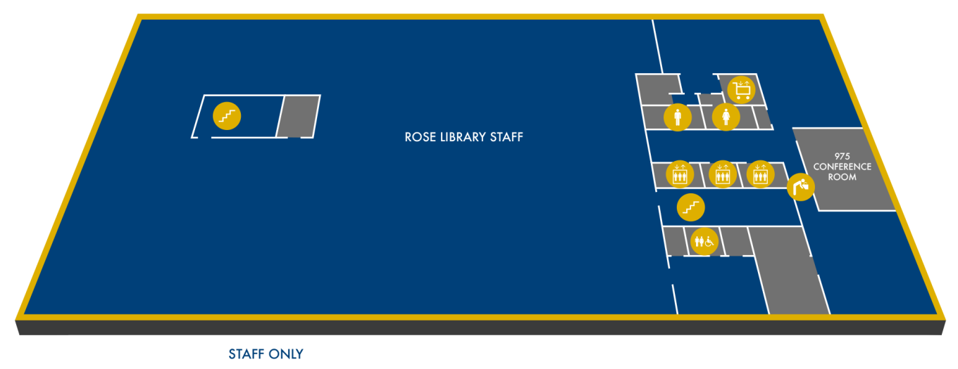 Woodruff Library Stacks Tower Level 9 (Rose Library Staff Only)